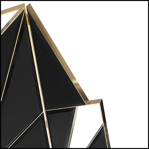 Folding Screen with frame structure in polished brass 163-Oldies