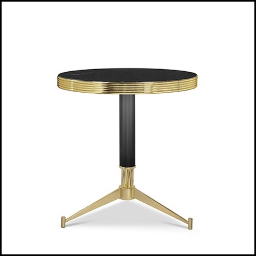 Side table with black marble top 157-Smartly
