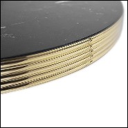 Side table with black marble top 157-Smartly