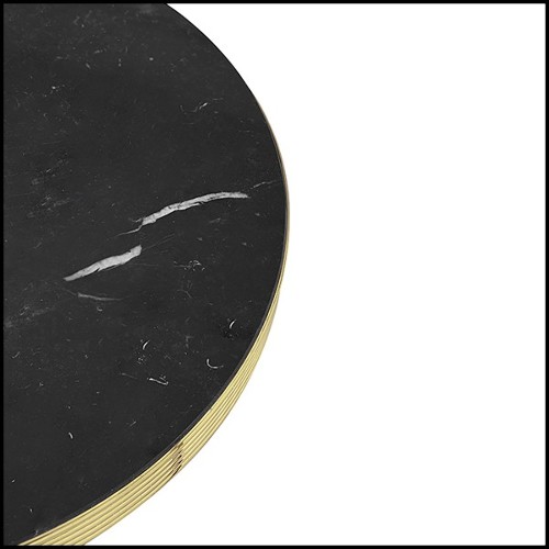 Side table with black marble top 157-Smartly