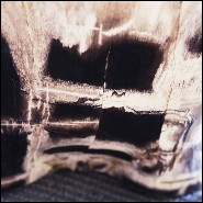 Table d'appoint en bois massif pétrifié d'Indonésie n°C PC-Petrified WC