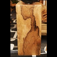 Set de deux colonnes en bois de Molave poli et ciré à la main PC-Molave Wood