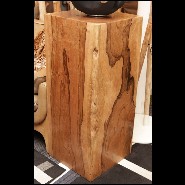 Set de deux colonnes en bois de Molave poli et ciré à la main PC-Molave Wood
