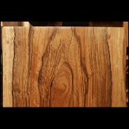 Set de deux colonnes en bois de Molave poli et ciré à la main PC-Molave Wood