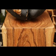 Set of two columns in handcrafted Molave wood polished and waxed PC-Molave Wood