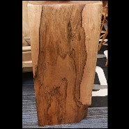 Set de deux colonnes en bois de Molave poli et ciré à la main PC-Molave Wood