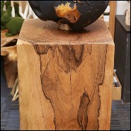 Set de deux colonnes en bois de Molave poli et ciré à la main PC-Molave Wood