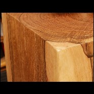 Set of two columns in handcrafted Molave wood polished and waxed PC-Molave Wood