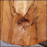 Set de deux colonnes en bois de Molave poli et ciré à la main PC-Molave Wood