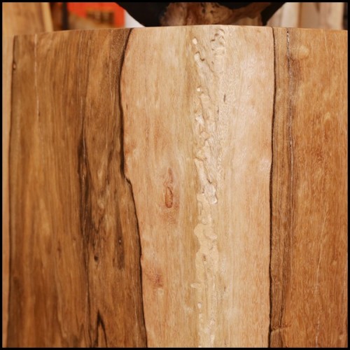 Set de deux colonnes en bois de Molave poli et ciré à la main PC-Molave Wood