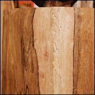 Set of two columns in handcrafted Molave wood polished and waxed PC-Molave Wood