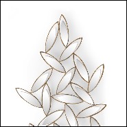 Mirror in hand-carved solid wood with bevelled mirrors glass 119-Cesar Leaves