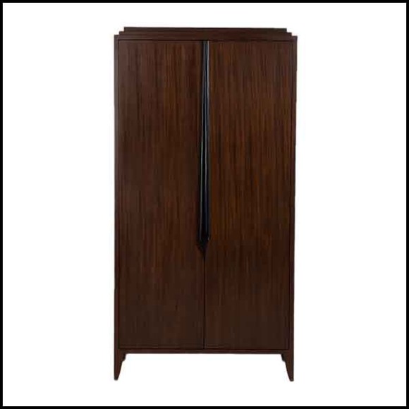 Cabinet avec structure en bois d'acajou massif 119-Distinct Medium