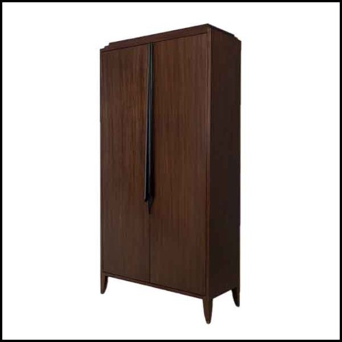 Cabinet avec structure en bois d'acajou massif 119-Distinct Medium