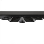 Console tout en bois acajou massif laqué noir 119-Bat