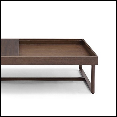 Wooden coffee table with sliding tray 162-Designy Woody