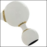 Suspension avec ensemble de projecteurs disposés comme des molécules d'atomes en laiton noir brillant PC-Black Pearl Round