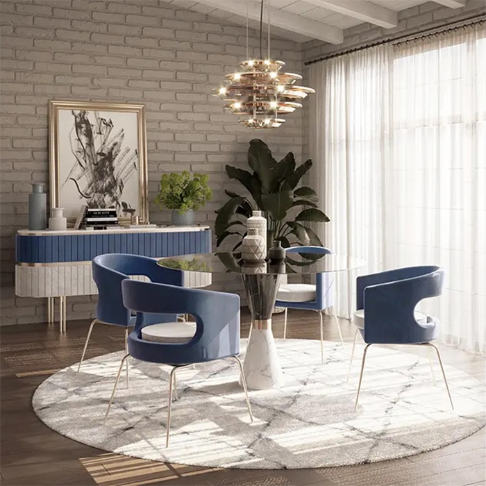 Buffet en laiton et marbre 157 - Edith