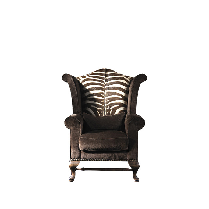 Fauteuil 39 - Montgomery Country - Bois Patiné - Pacific Compagnie.