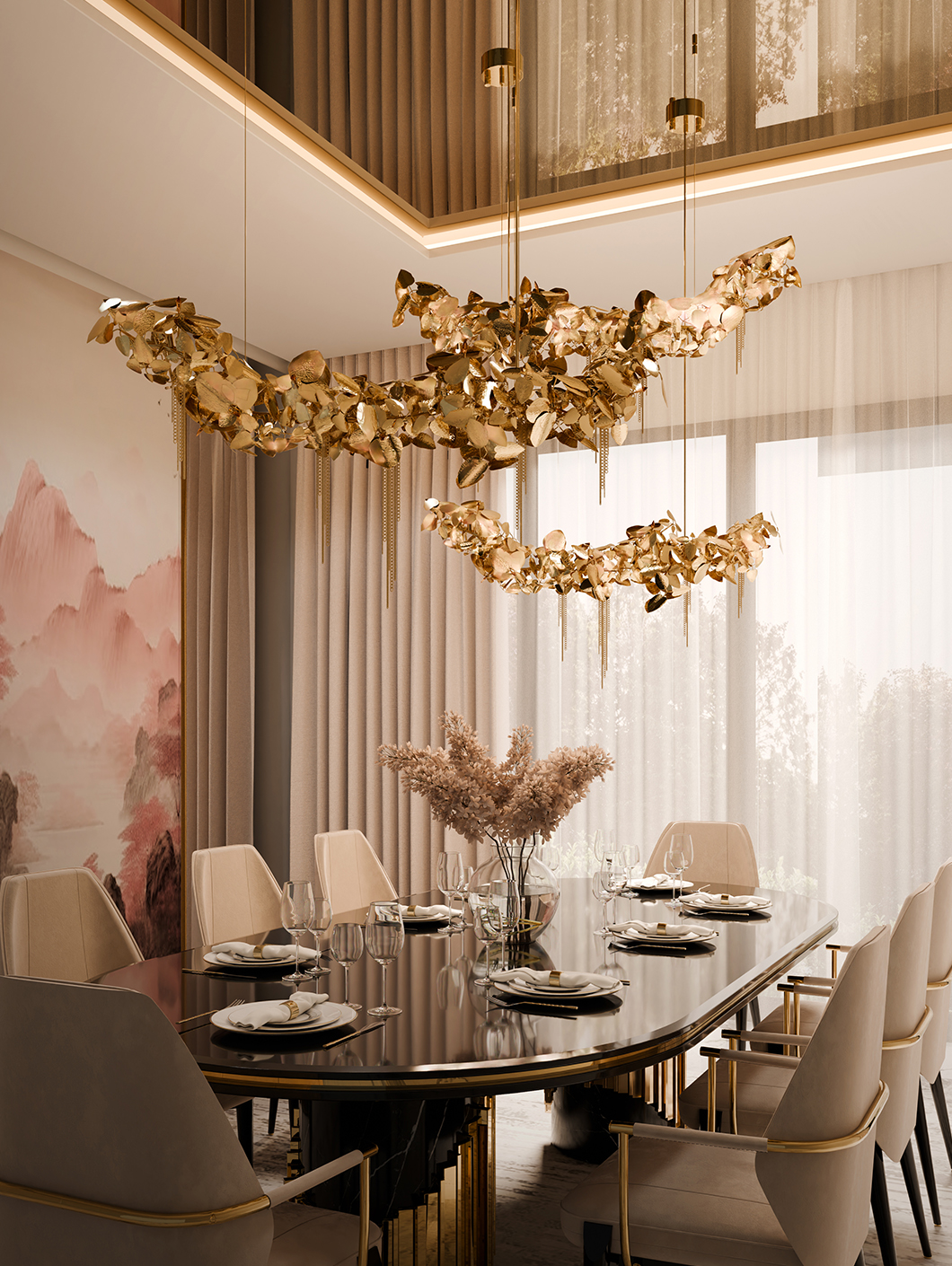 Suspension 164 - Gelbe Blume - Pièce unique - Pacific Compagnie.