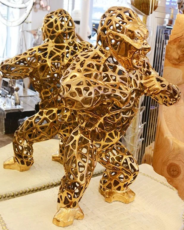 Sculpture en bronze massif Orlinski PC- Gorilla Kong