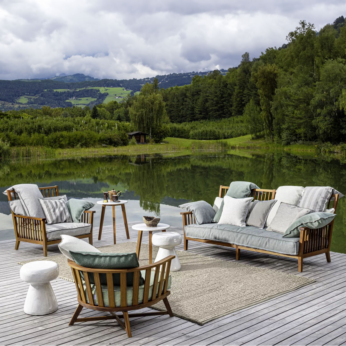 Table d'Appoint / Pouf Outdoor 30 - Inout 44 - Moderne - Pacific Compagnie.