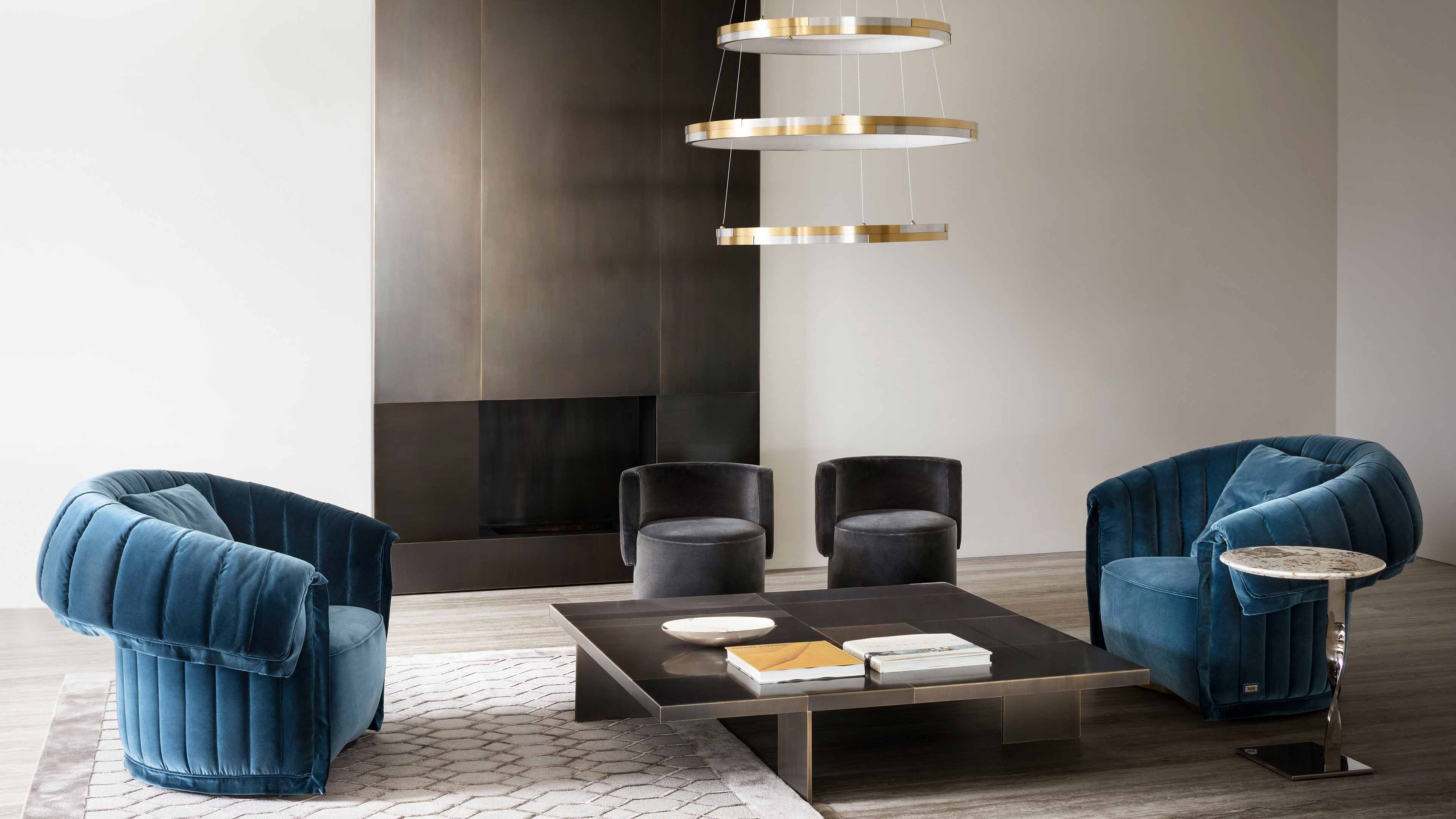 Table basse en bois massif finition bronze 150-Strada Bronze